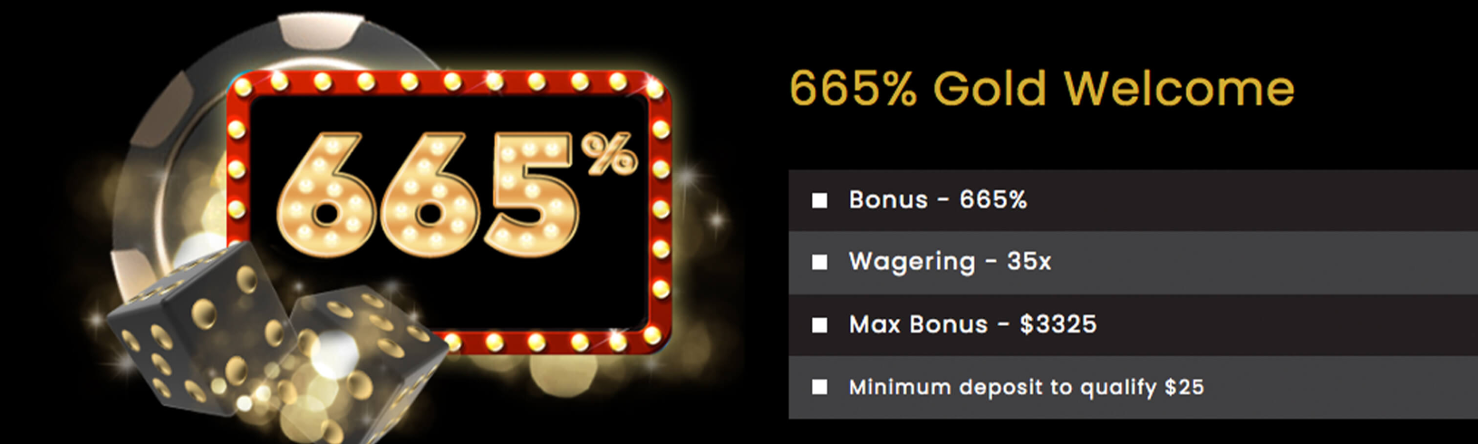 No deposit bonus overview at Golden Lady Casino 2