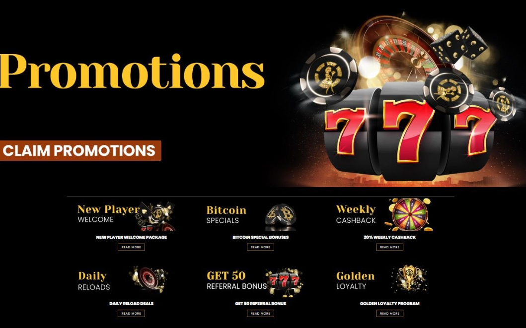 Overview of available promo codes at Golden Lady Casino 2